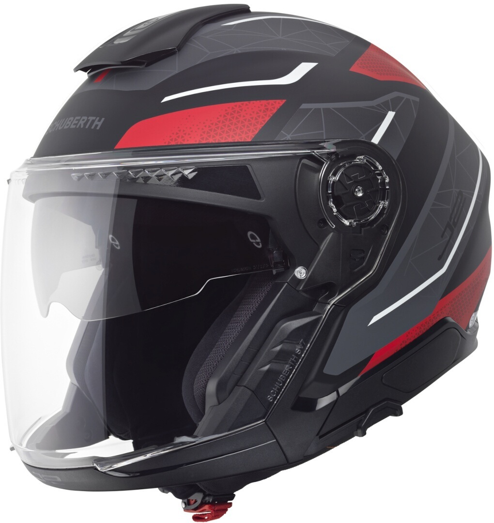 Schuberth J2 Sigma Jethelm anthrazit/rot M (57) Abbildung 1