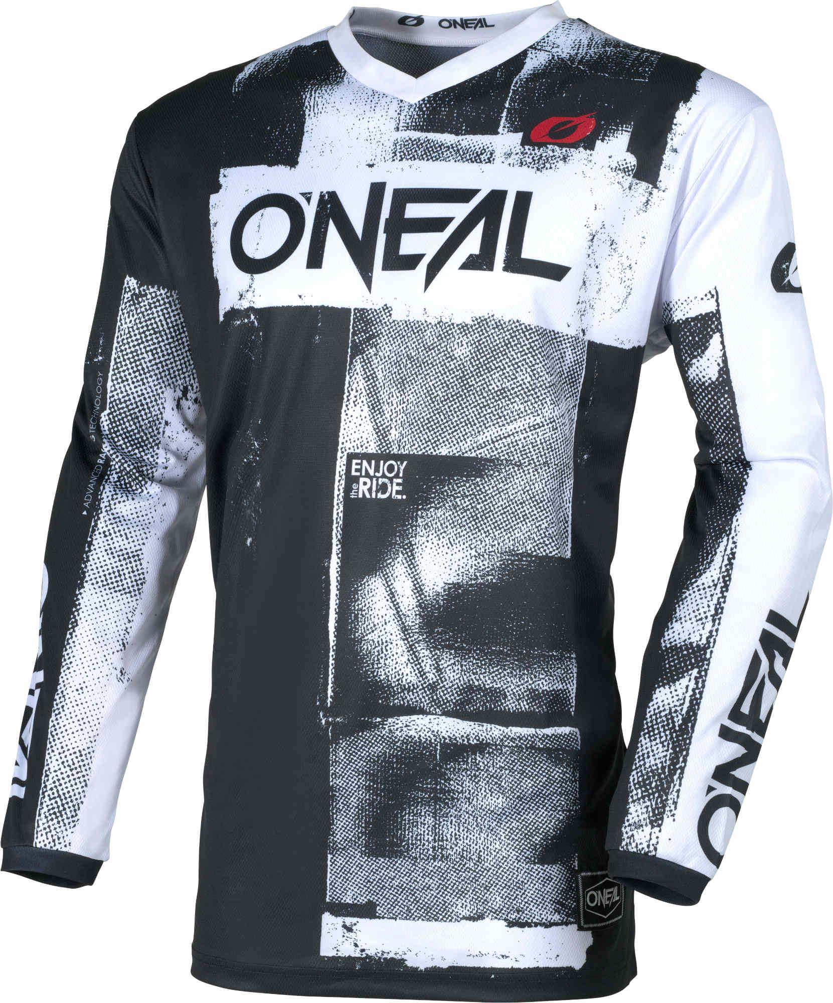 Oneal ELEMENT ROLLER Motocross Jersey schwarz/weiß L Abbildung 1
