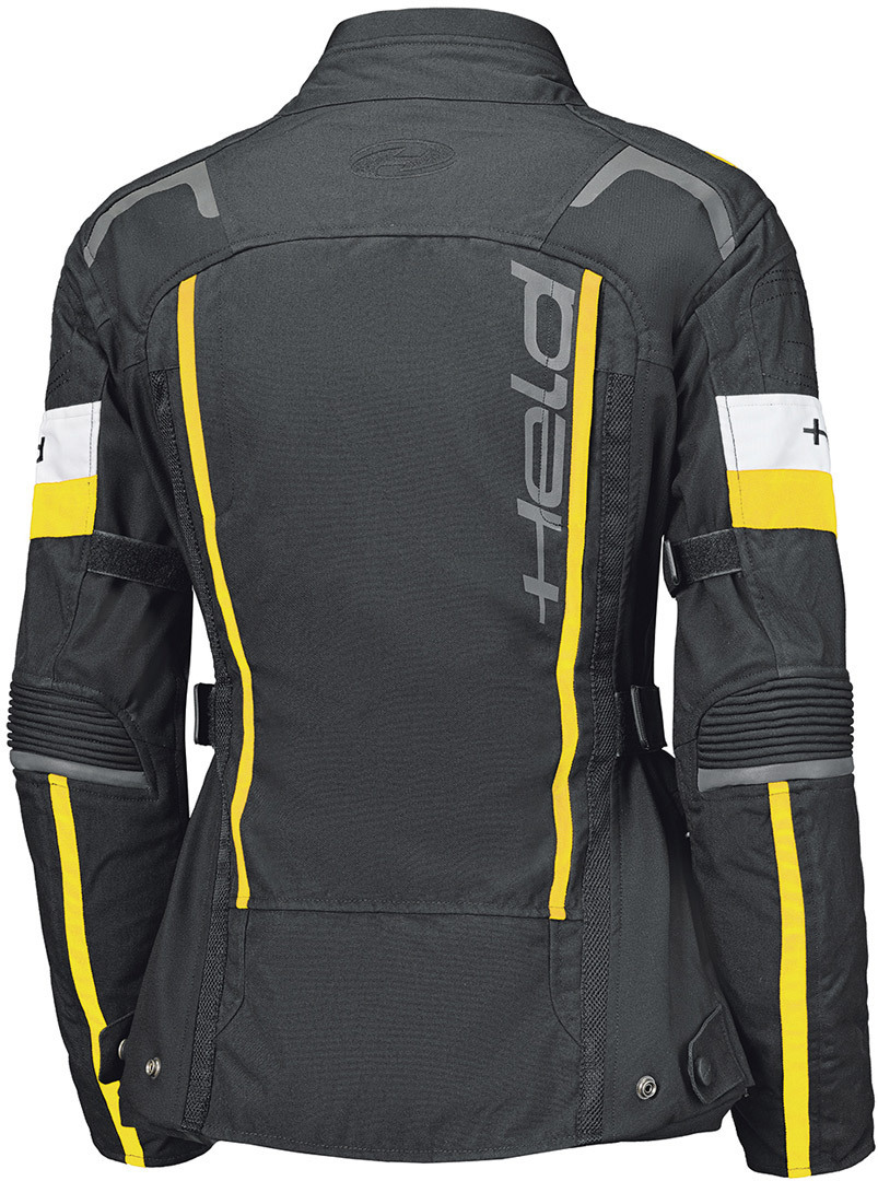 Held 4-Touring II waterdichte dames motorfiets textieljas Zwart/Geel S Figuur 2