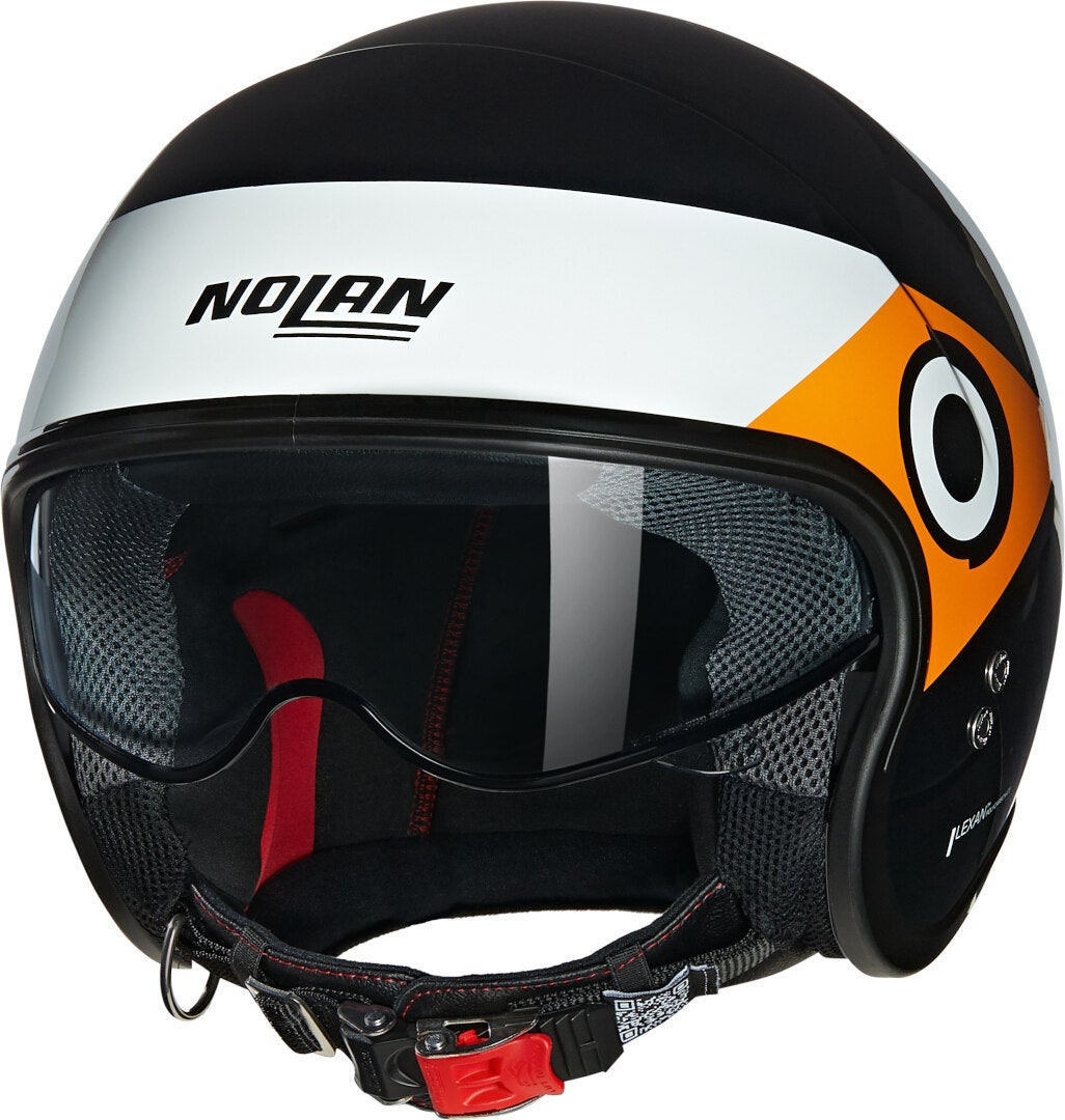Nolan N21 06 Onirico Jet hjelm sort/hvid/orange L (60) Figur 1