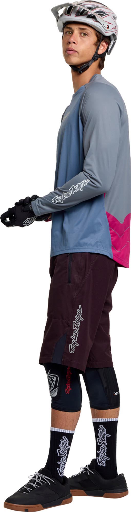 Troy Lee Designs Skyline Pro Descend Bicycle Jersey blue/grey M Figure 12