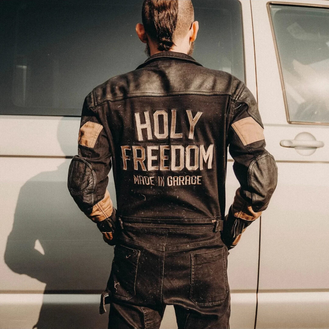 HolyFreedom Tutonero Macacão de ganga de 1 peça S Figura 3
