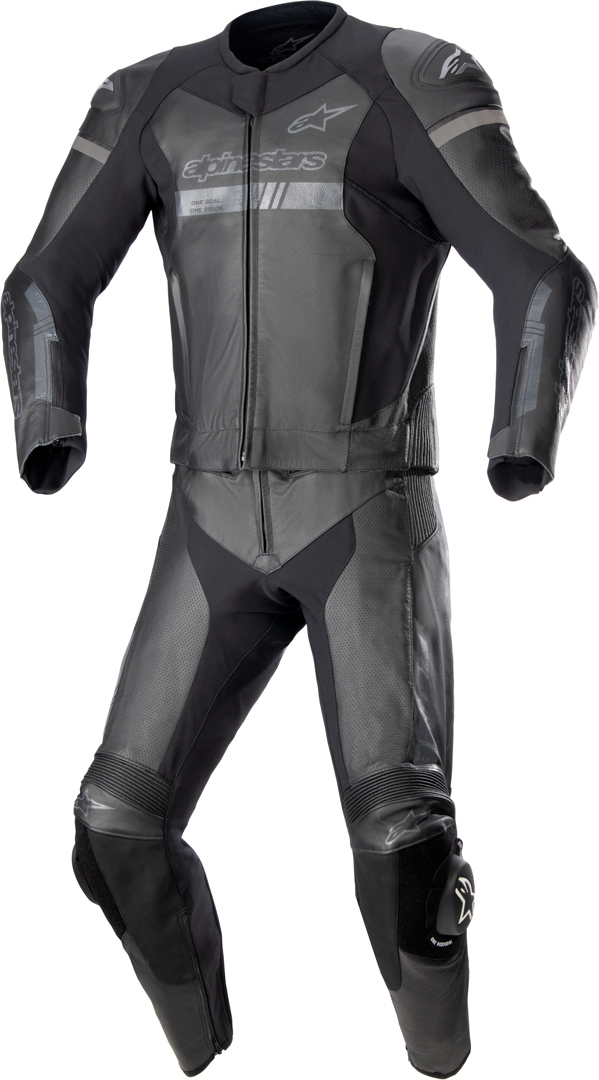 Alpinestars GP Force Chaser Two Piece Motorcycle Leather Suit black 60 Figure 1