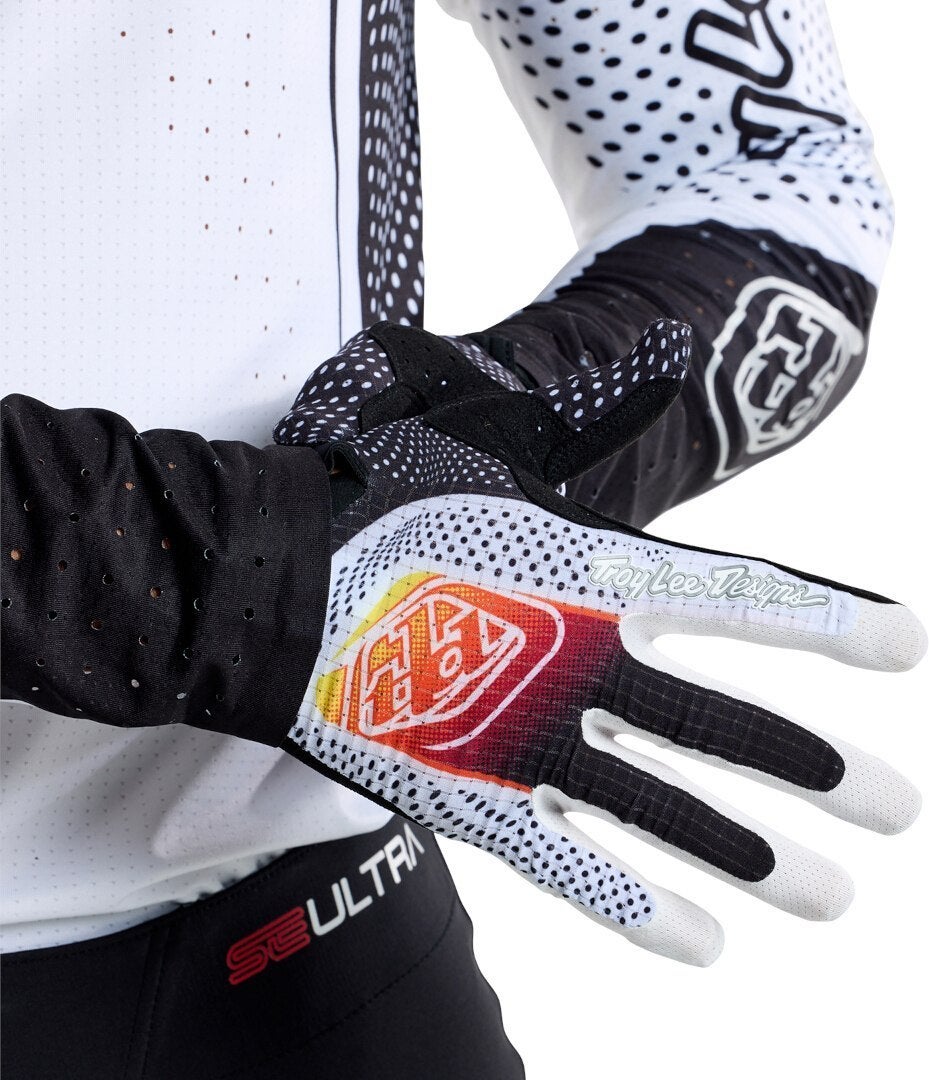 Troy Lee Designs Air Optic Motocross handsker sort/hvid/rød L Figur 3