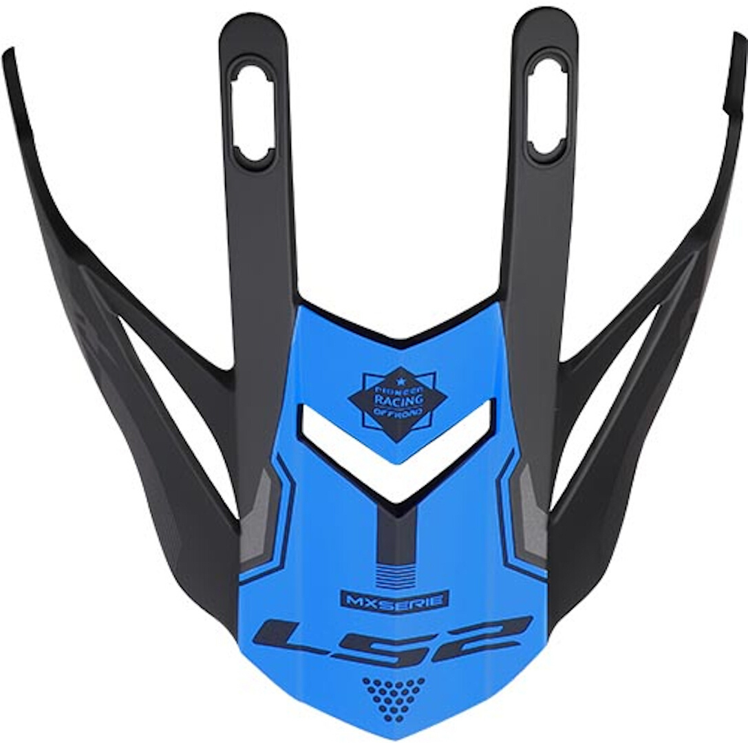 LS2 MX436 Pioneer Hjälm Topp Blå/svart Figur 1