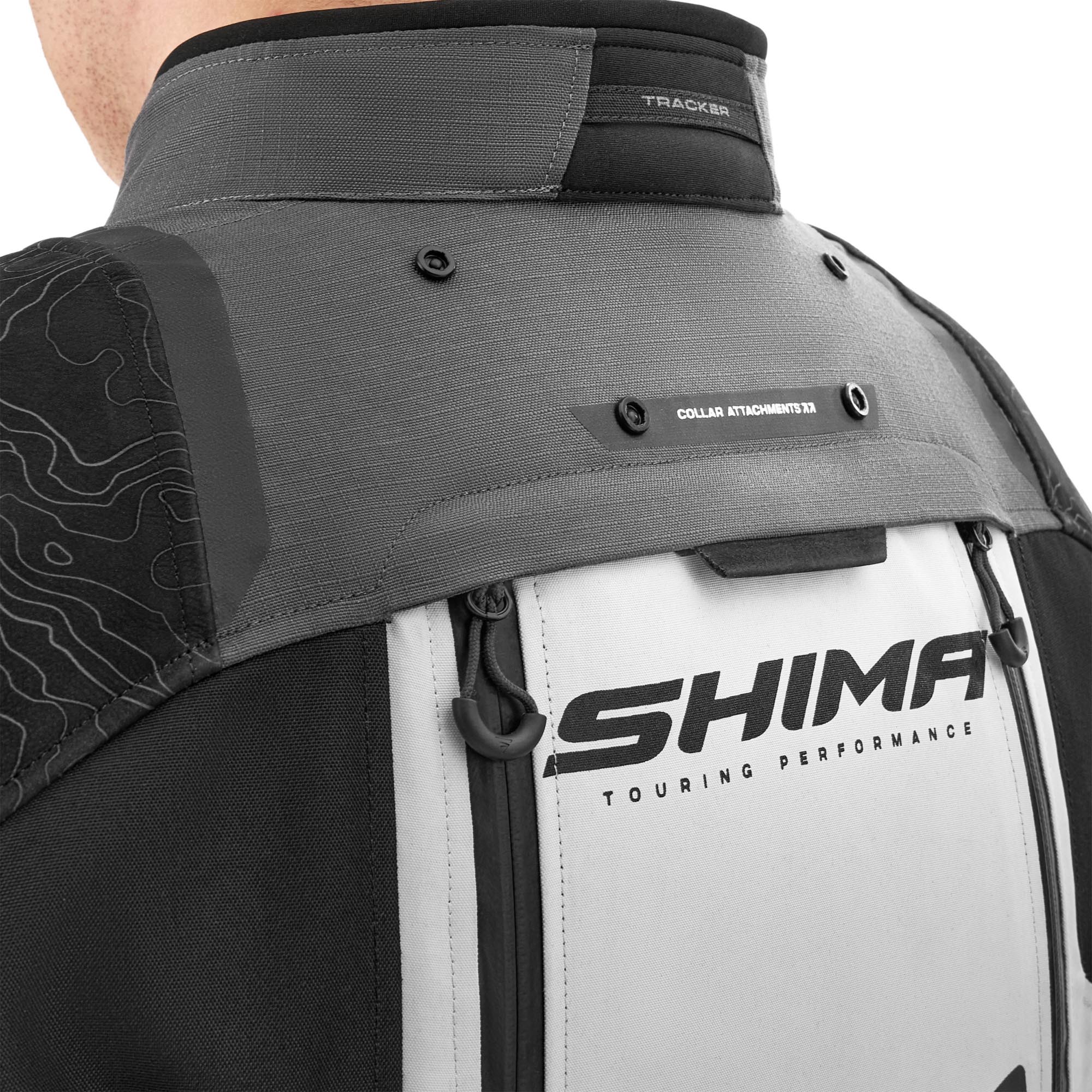SHIMA Tracker Giacca tessile da motocicletta bianco/grigio/giallo M Figura 14