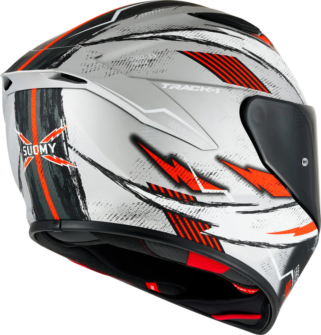 Suomy Track-1 404 Casco Argento/Rosso/Bianco S (55/56) Figura 2