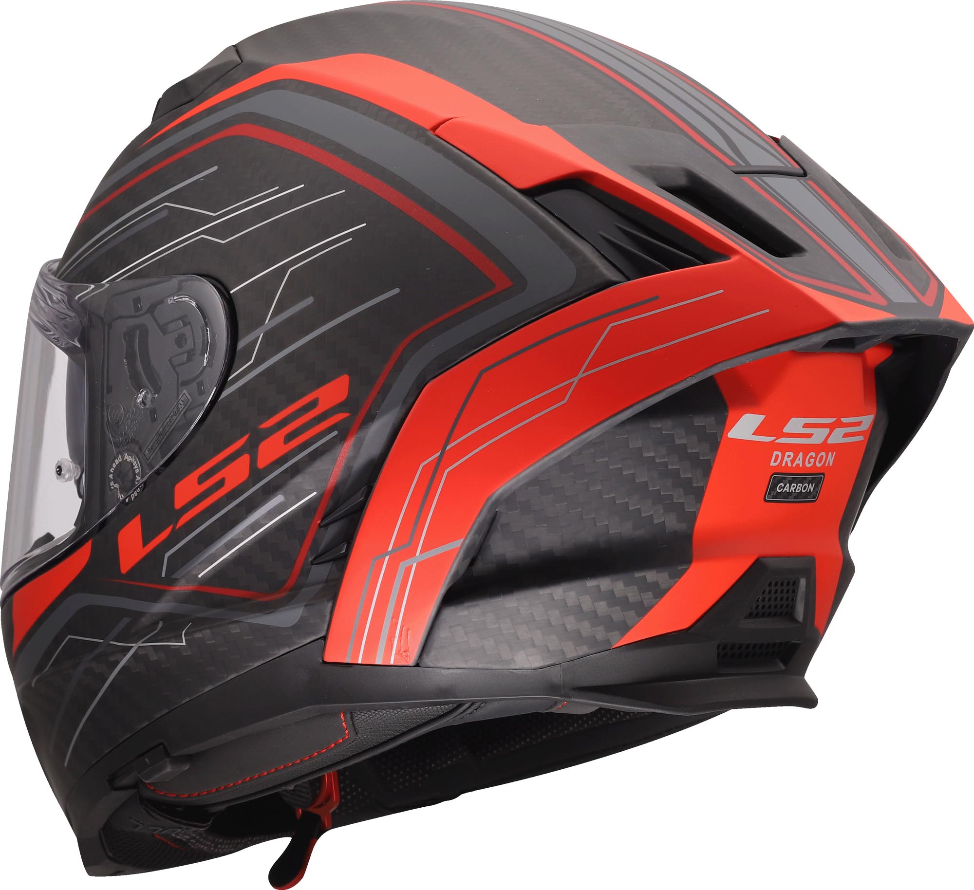 LS2 FF807 Dragon Subic Kask czerwony XL (61/62) Rysunek 5