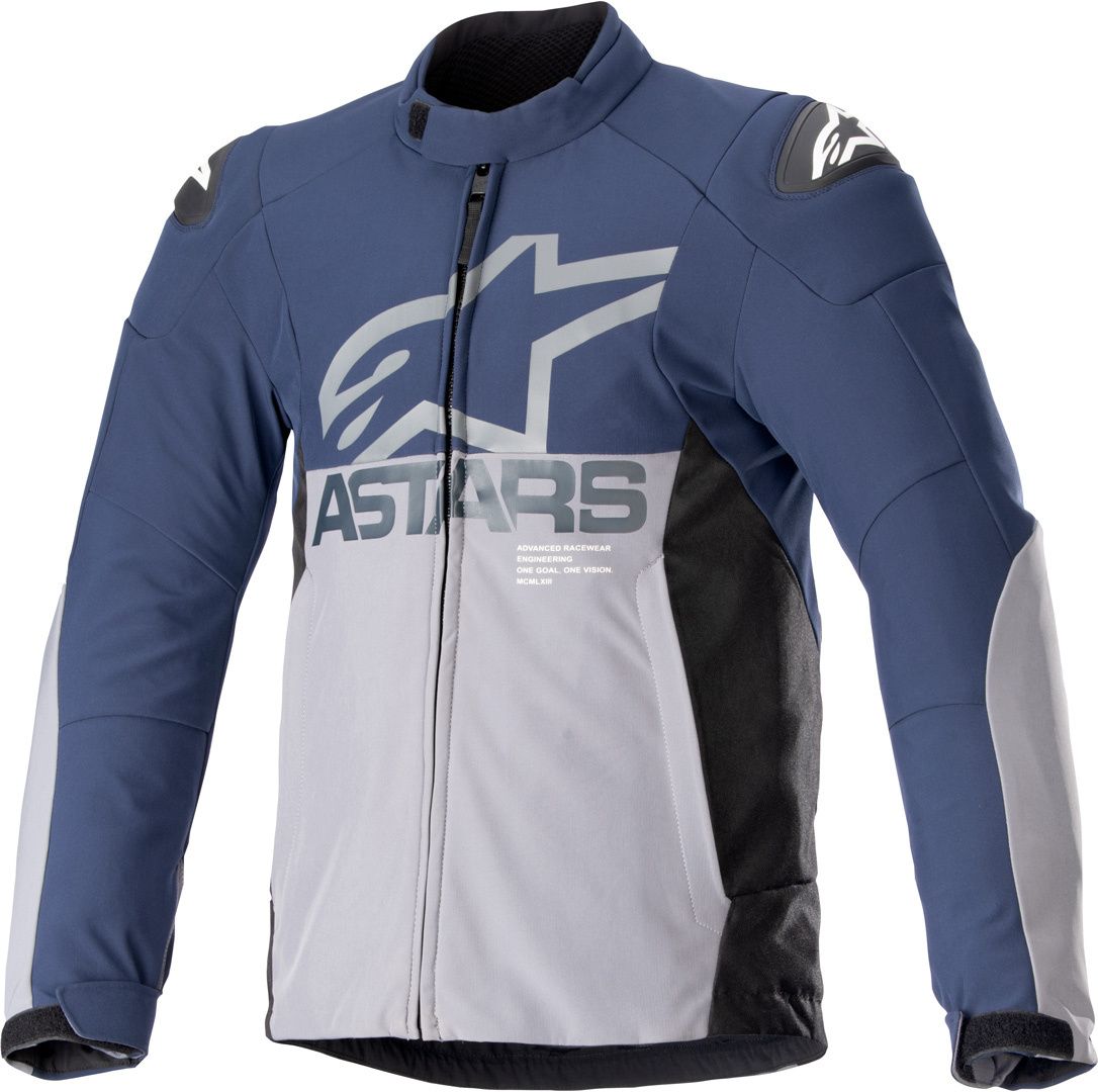 Alpinestars SMX waterproof Motorcycle Textile Jacket dark blue/grey M Figure 1