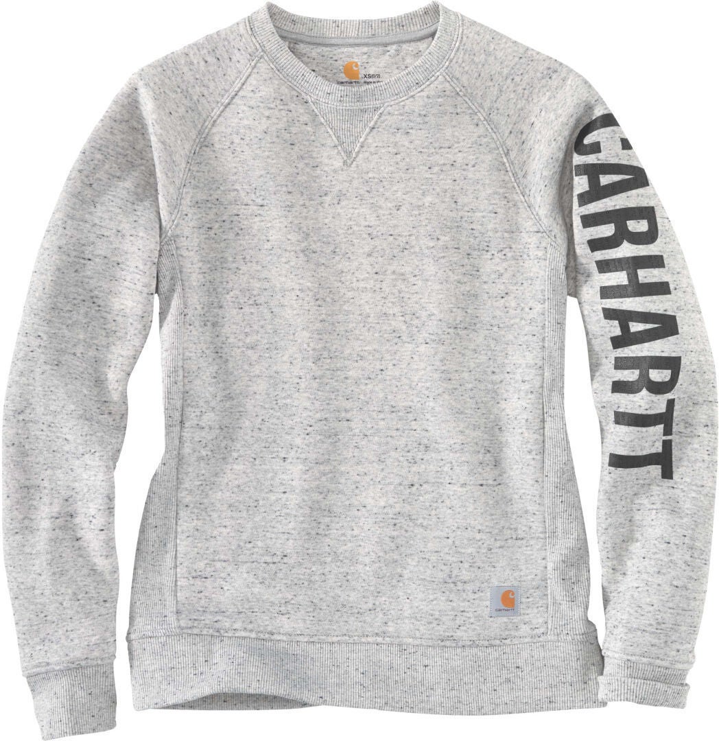 Carhartt Clarksburg Crewneck Damer Sweatshirt hvid/grå M Figur 1