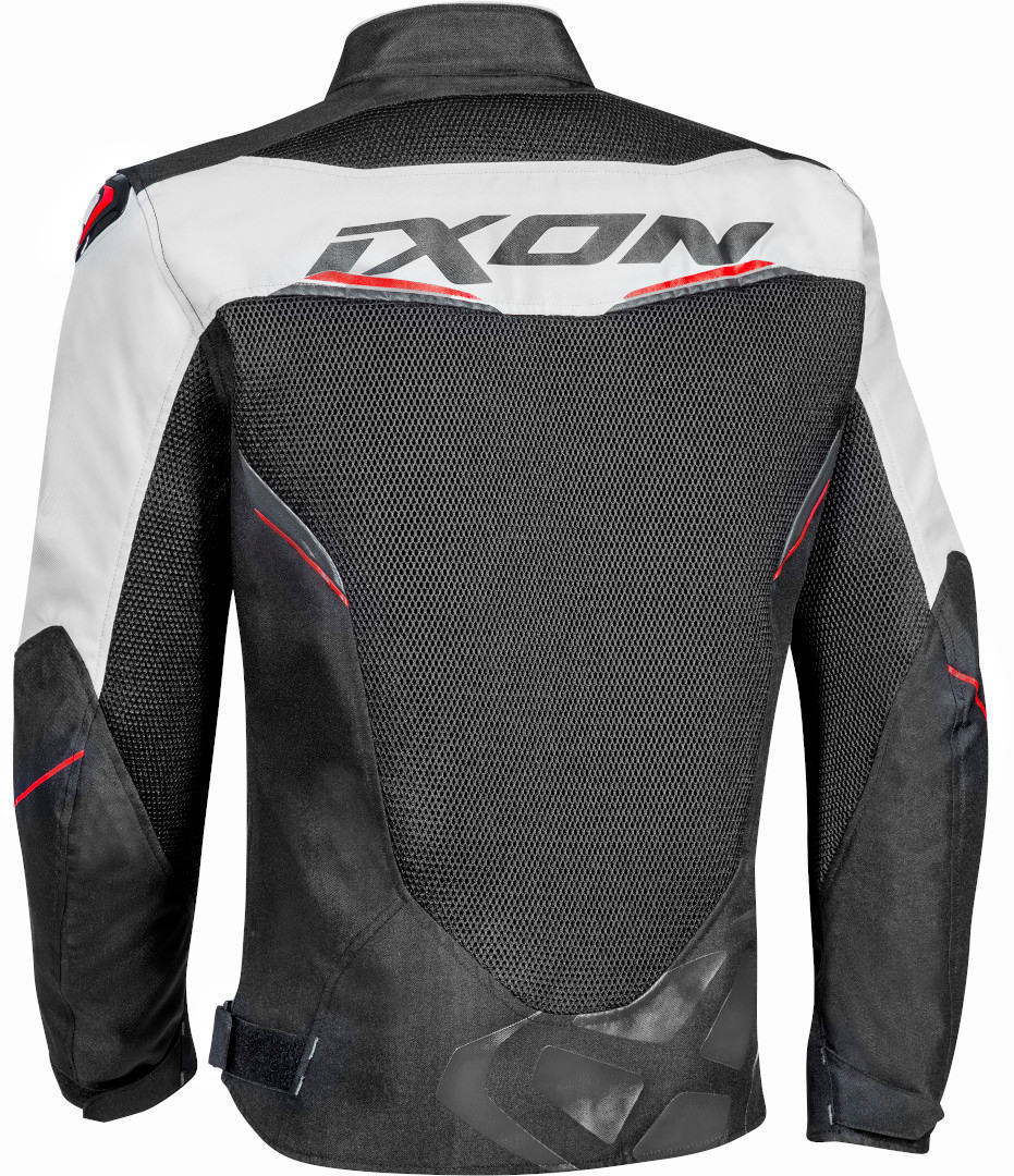 Ixon Draco Motorcycle Textile Jacket grey/white/red L Figure 2