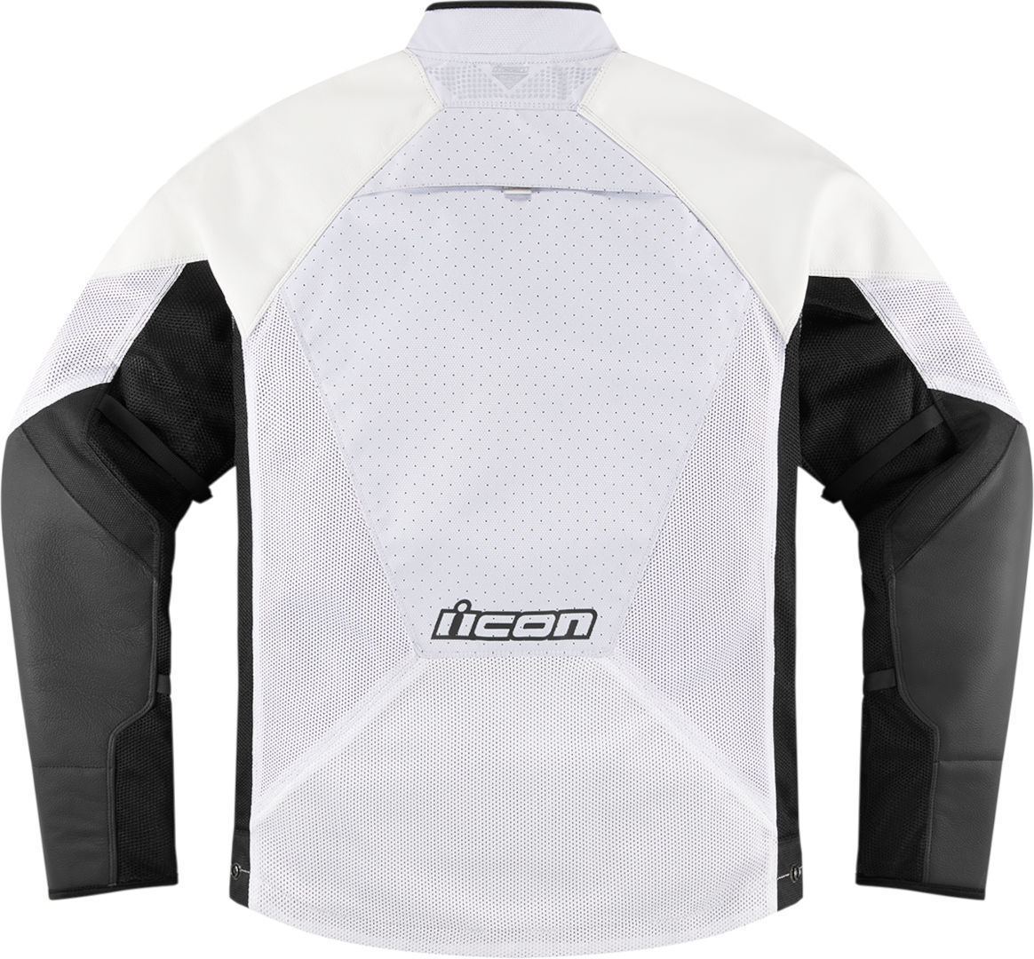 Icon Mesh AF Motorfiets lederen jas Wit XXL Figuur 2