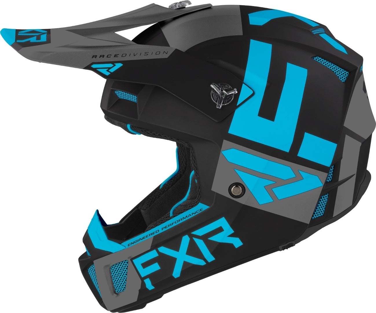 FXR Clutch CX MX Gear Casque de motocross noir/bleu S (55/56) Figure 4