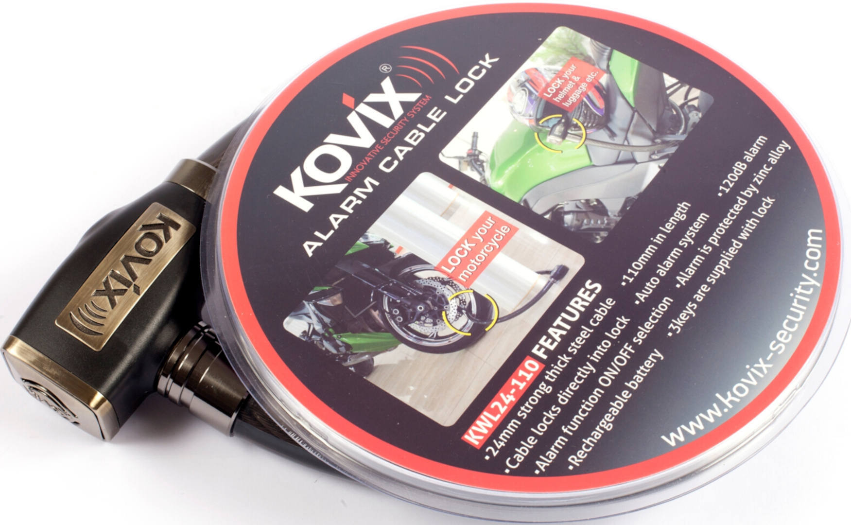 Kovix KWL24 Alarm Blocaj de cablu Figura 3