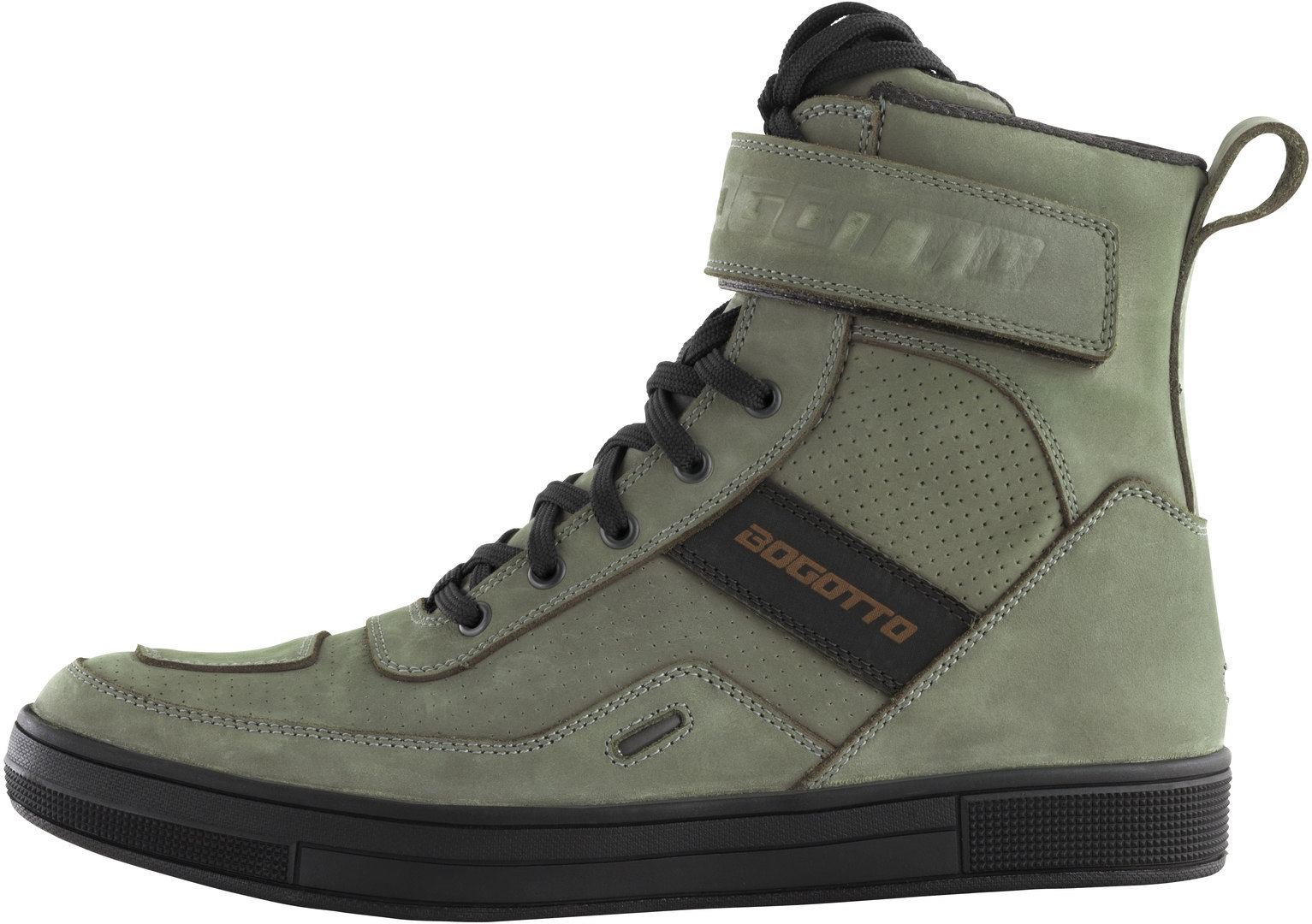 Side view of Bogotto Denton perforated waterproof Motorcycle Shoes