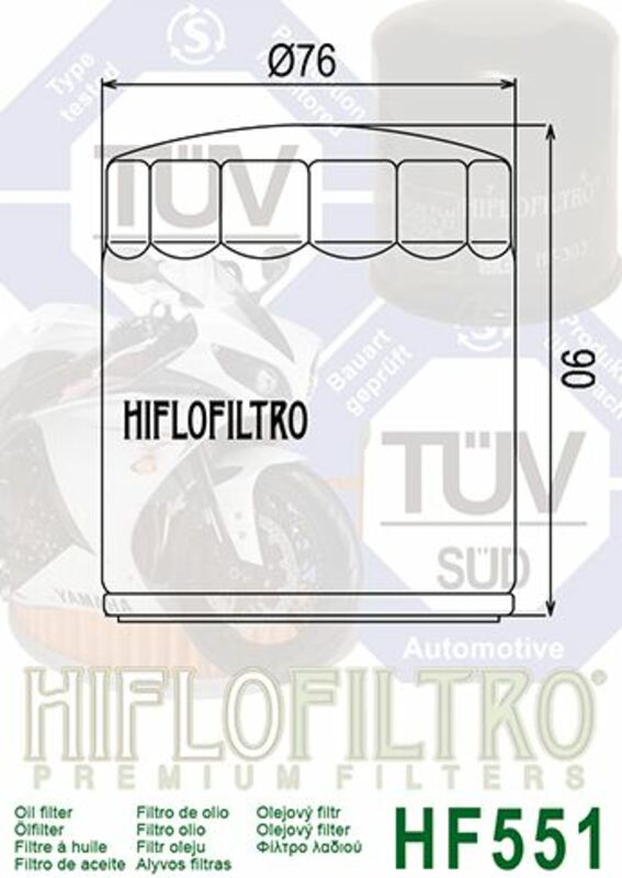 Hiflofiltro Oljefilter - HF540 Figur 4