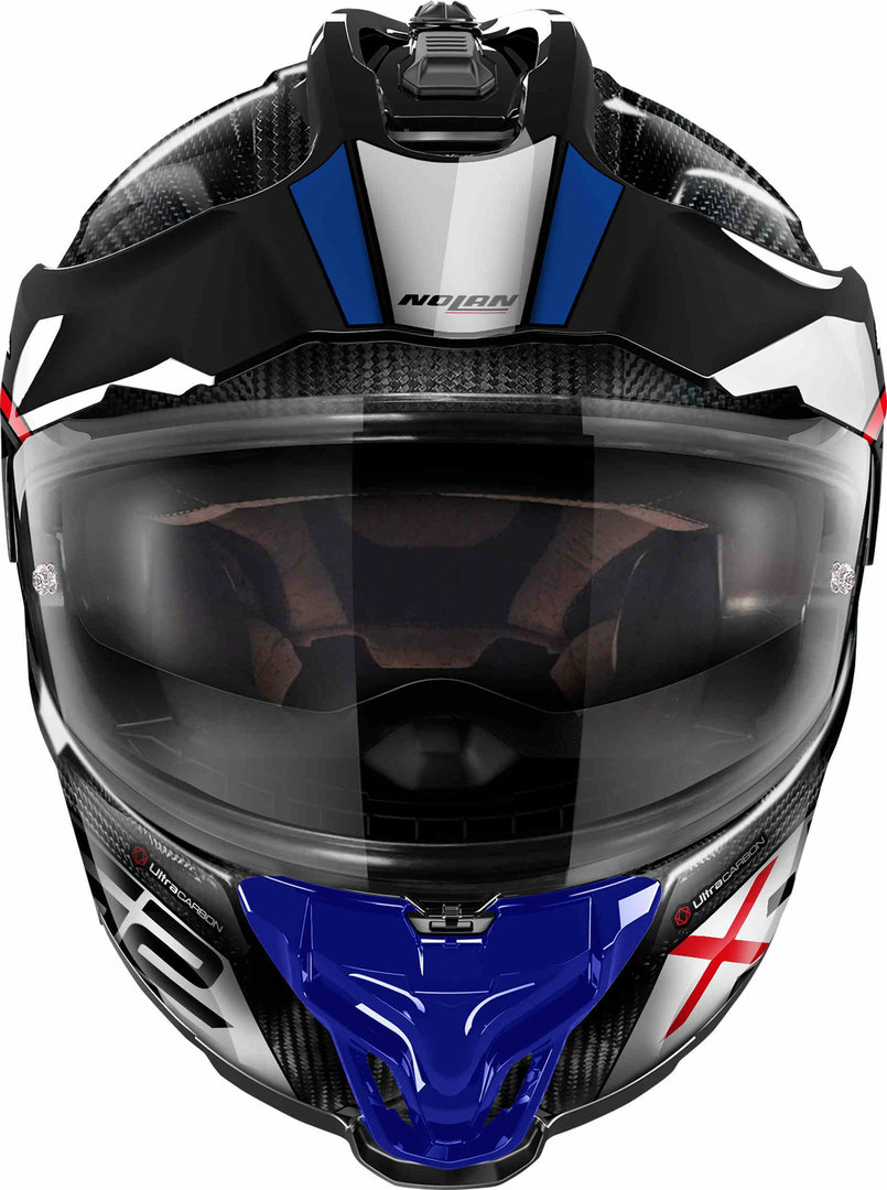 Nolan X-552 Ultra Carbon Dinamo N-Com Hjälm svart/grå/blått Förlust (60) Figur 4