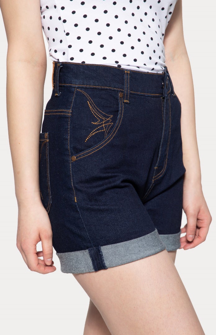 Queen Kerosin Denim Dámské šortky 31 Obrázek 3
