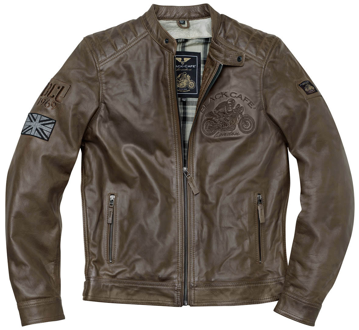 Black-Cafe London Bangkok Jachetă de piele de motocicletă Articolul principal Figura 1 Black-Cafe London Bangkok Jachetă de piele de motocicletă Articolul principal Figura 1