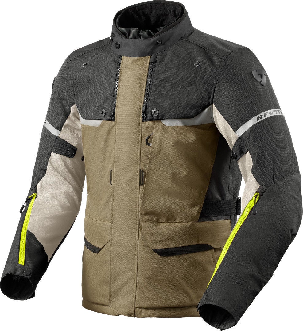 Revit Outback 4 H2O Motorcycle Textile Jacket green/grey L Figure 1