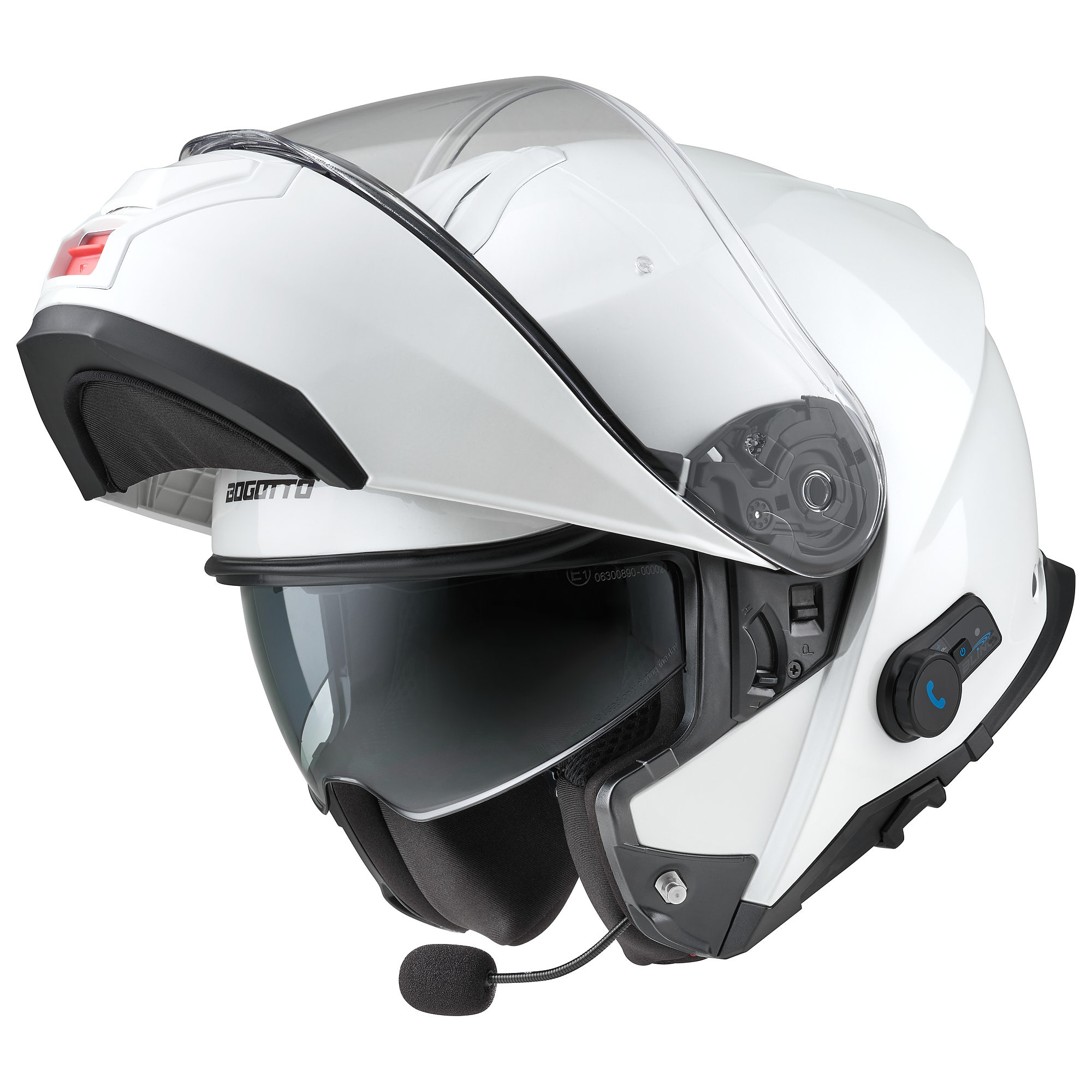 Bogotto H272 Bluetooth Αναδιπλούμενο κράνος άσπρο Λ (59/60) Γράφημα 1