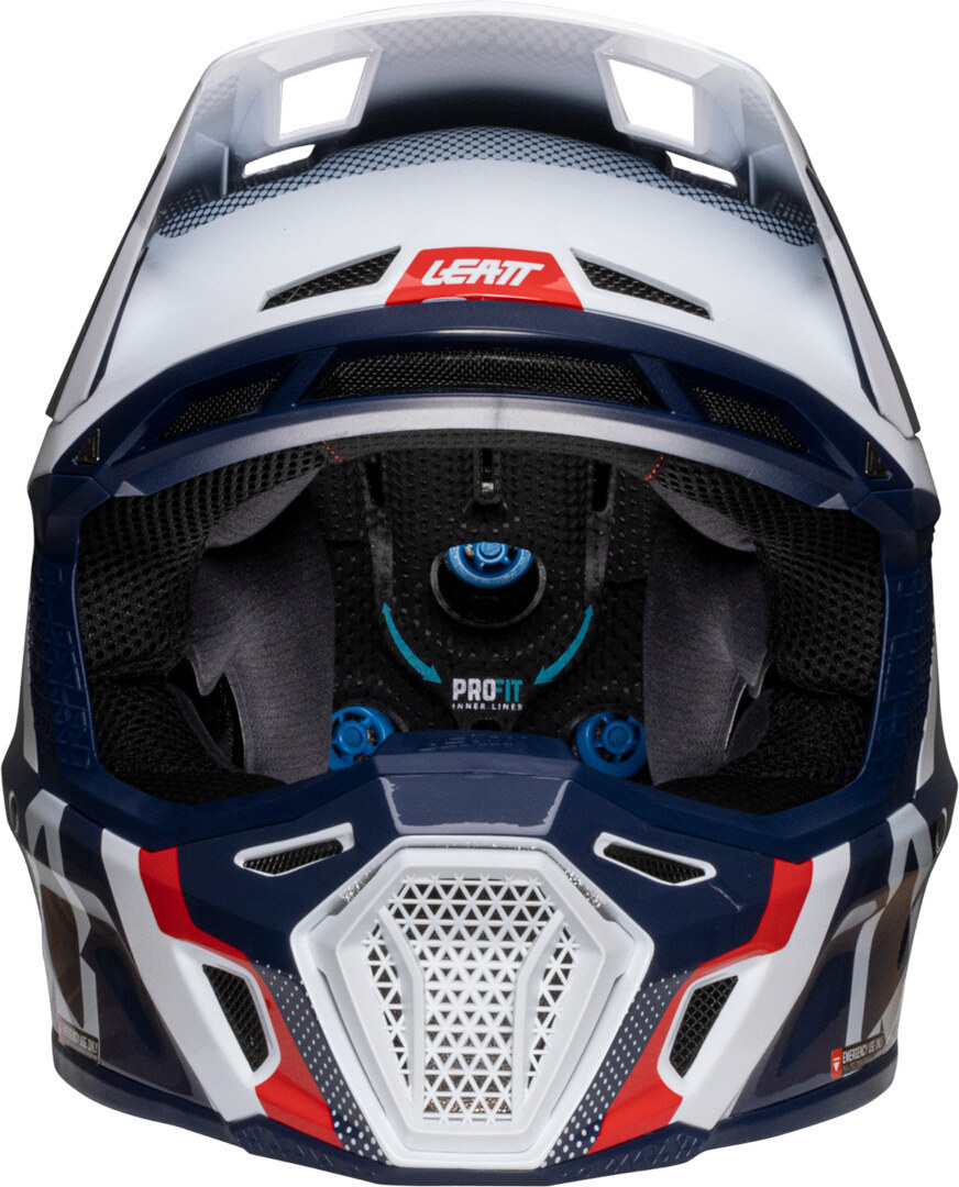 Leatt 8.5 2025 Cască de motocross cu ochelari de protecție Albastru/Roșu/Alb L Figura 6