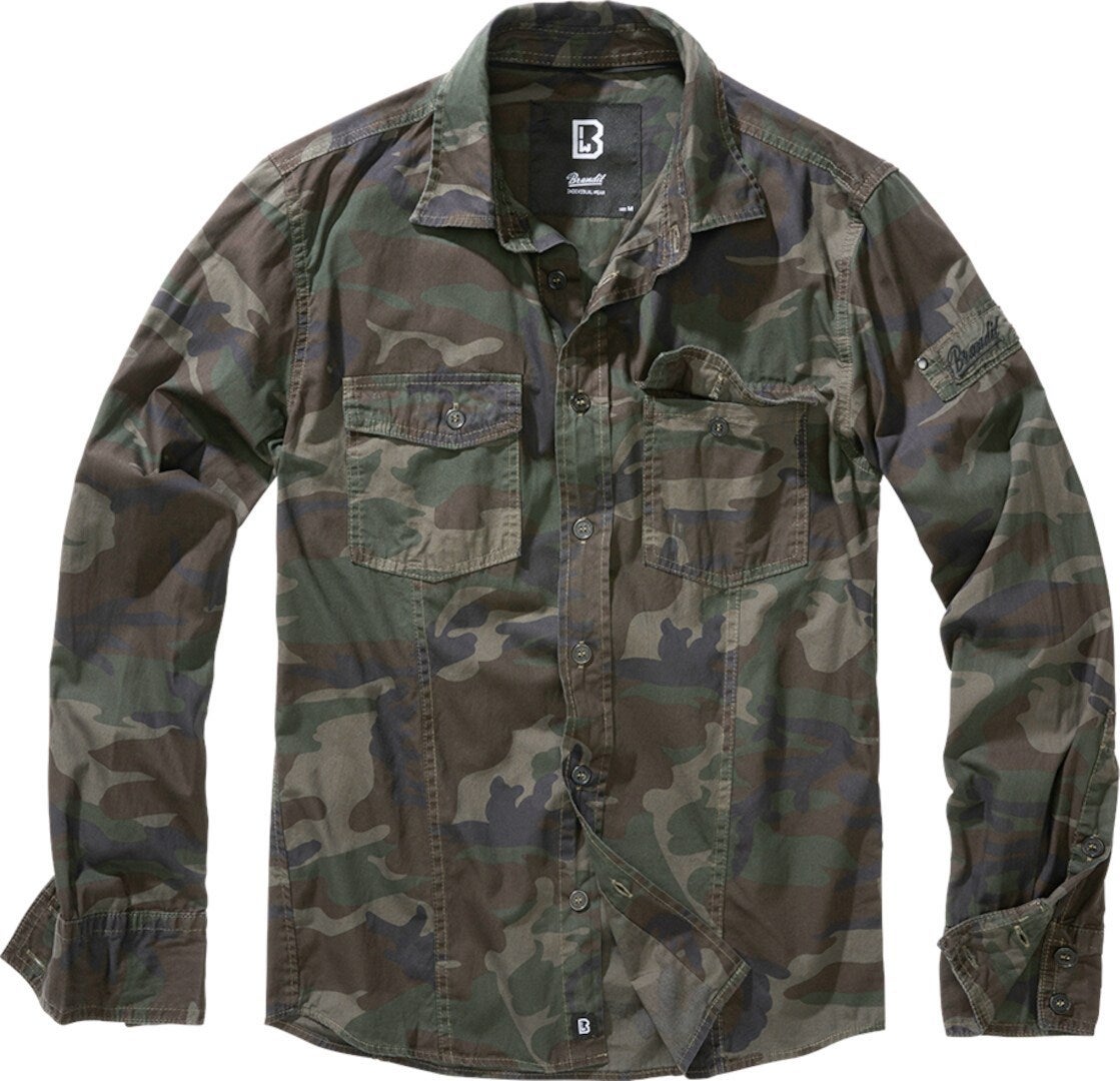 Brandit SlimFit Hemd woodland XL Abbildung 1