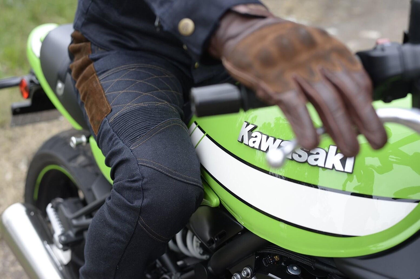 Fuel Rodeo Guantes de motocicleta marrón M Figura 5
