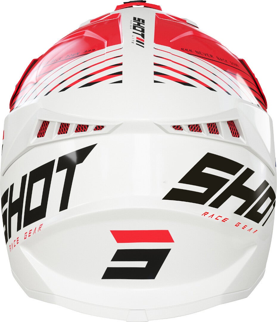 Shot Lite Fury Motorcross helm wit/rood Verlies (59/60) Figuur 2