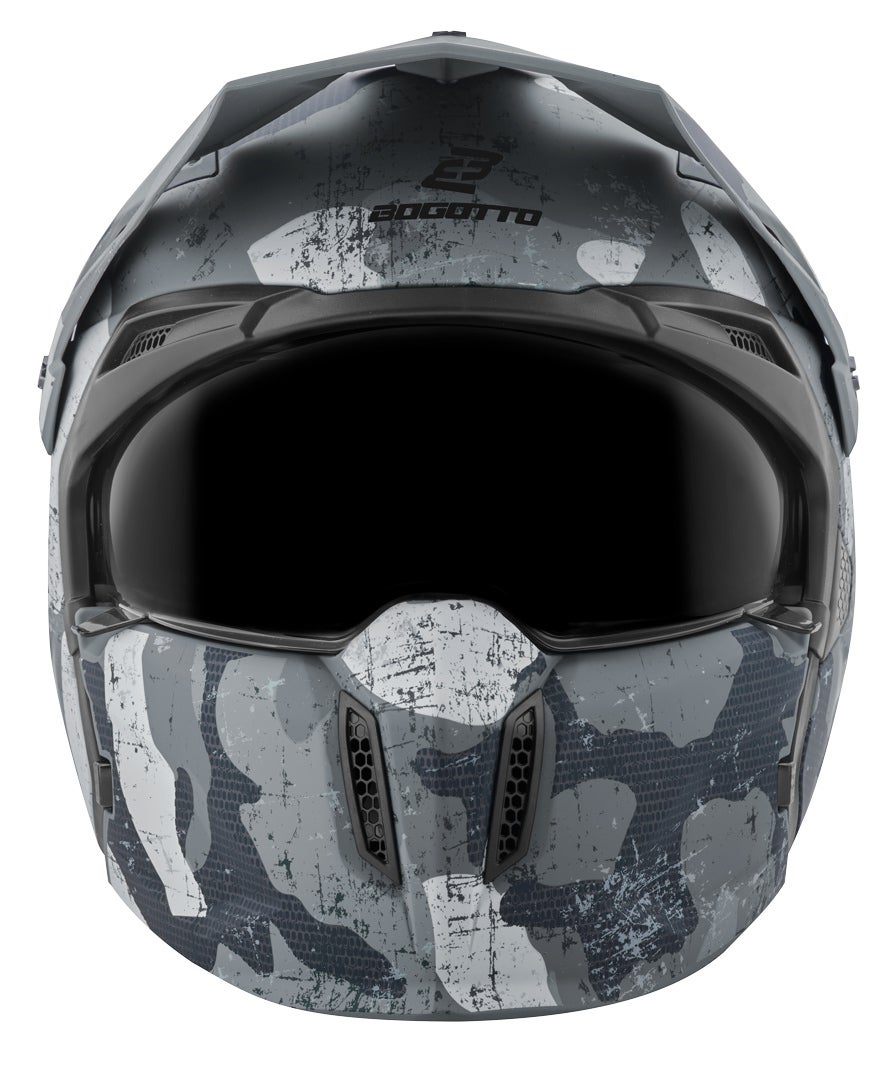 Bogotto Radic Camo Casque Blanc mat/gris L Figure 14
