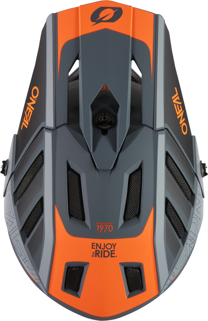 Oneal Backflip Eclipse Capacete Downhill cinza/laranja S (55/56) Figura 6