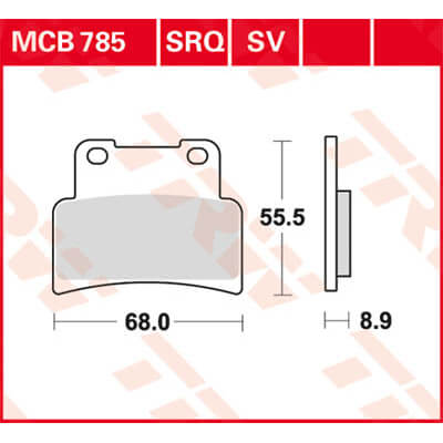 TRW Lucas Racingbelag MCB785SRQ Figur 1