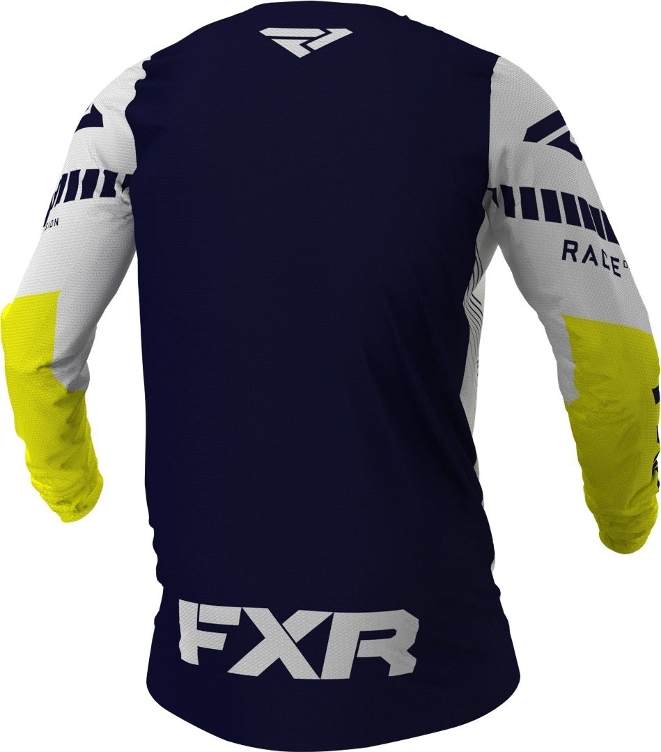 FXR Revo MX Gear Motorcross Jersey blauw/wit/geel M Figuur 2