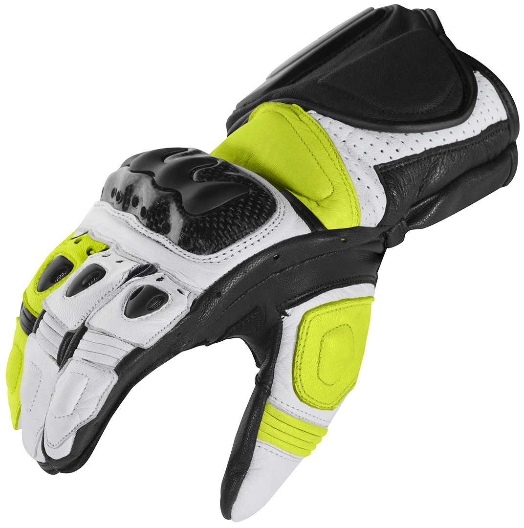 Arlen Ness Sprint Mănuși de motocicletă Negru/Galben/Alb XS Figura 3