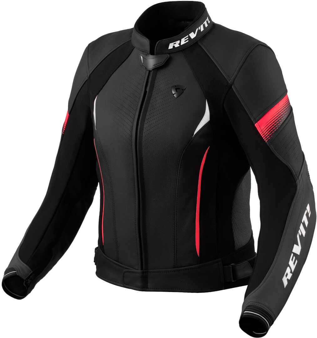 Revit Xena 4 Jachetă de piele pentru motociclete pentru doamne Negru/roz 36 Figura 1