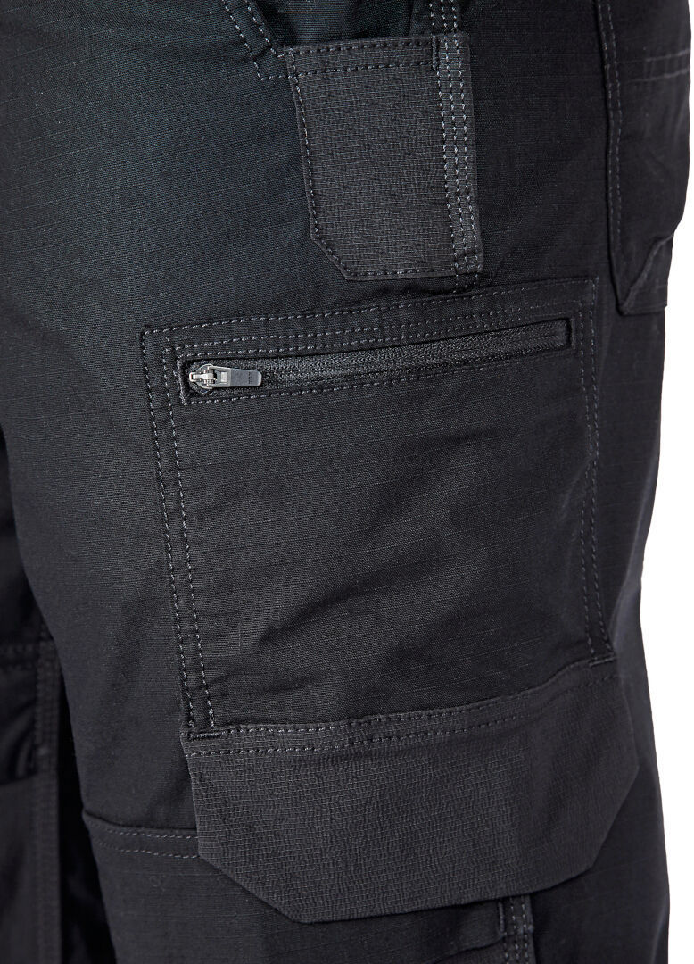Carhartt Steel Rugged Flex Relaxed Fit Ripstop Double Front Utility Multi Pocket Work 바지 검정 28/32 그림 4