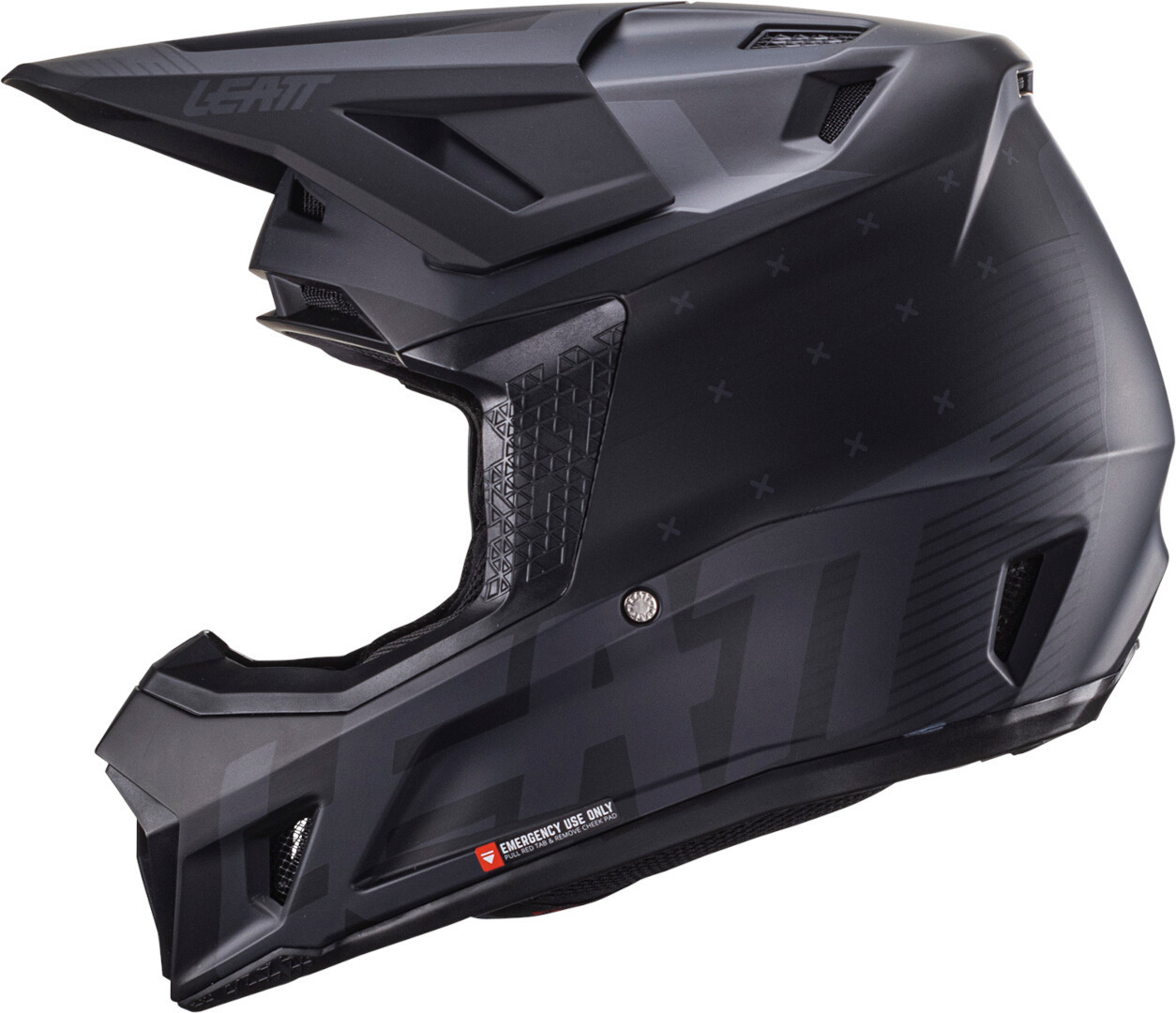 Leatt 7.5 V24 Stripes Cască de motocross cu ochelari de protecție Negru/gri S (55/56) Figura 5