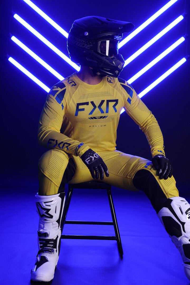 FXR Helium 2025 Motocross trøje gul/blå L Figur 4