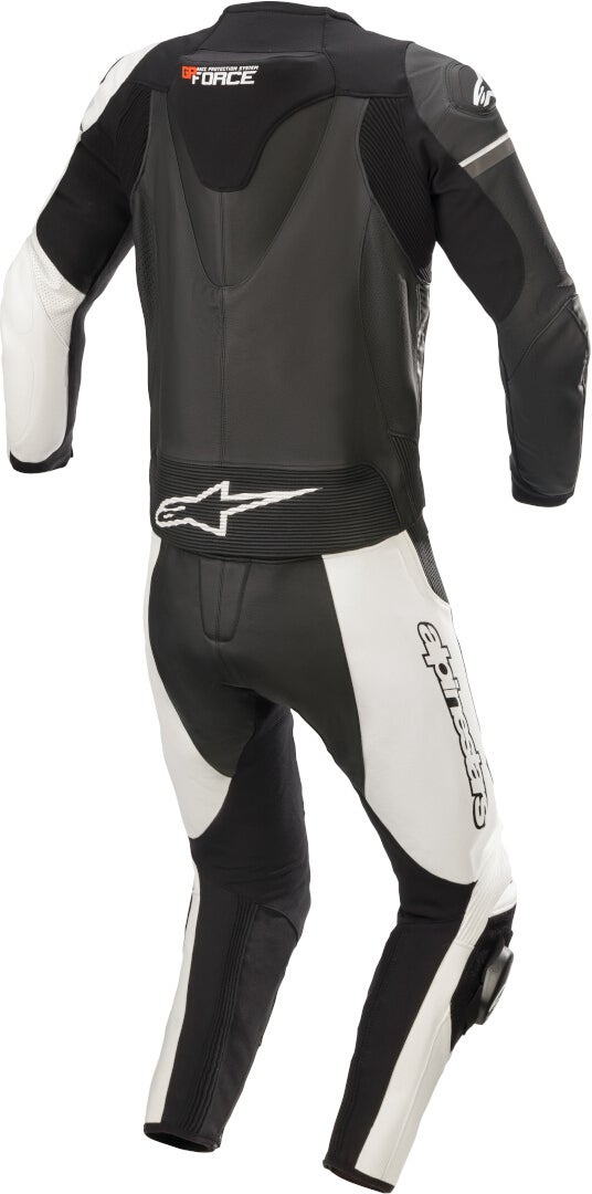 Alpinestars GP Force Phantom 2-Teiler Motorrad Lederkombi schwarz/weiß/grau 58 Abbildung 2