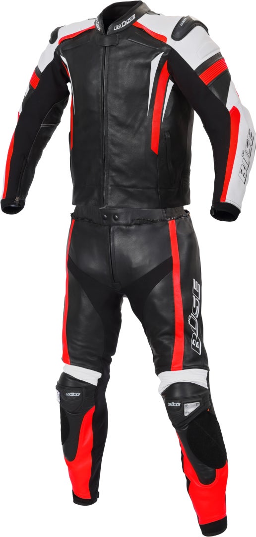 Büse Track 2-Teiler Damen Motorrad Lederkombi schwarz/rot 42 Abbildung 1