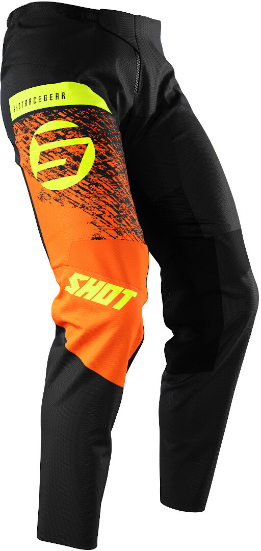 Shot Devo Roll Børn Motocross Bukser sort/orange 6/7 Figur 2