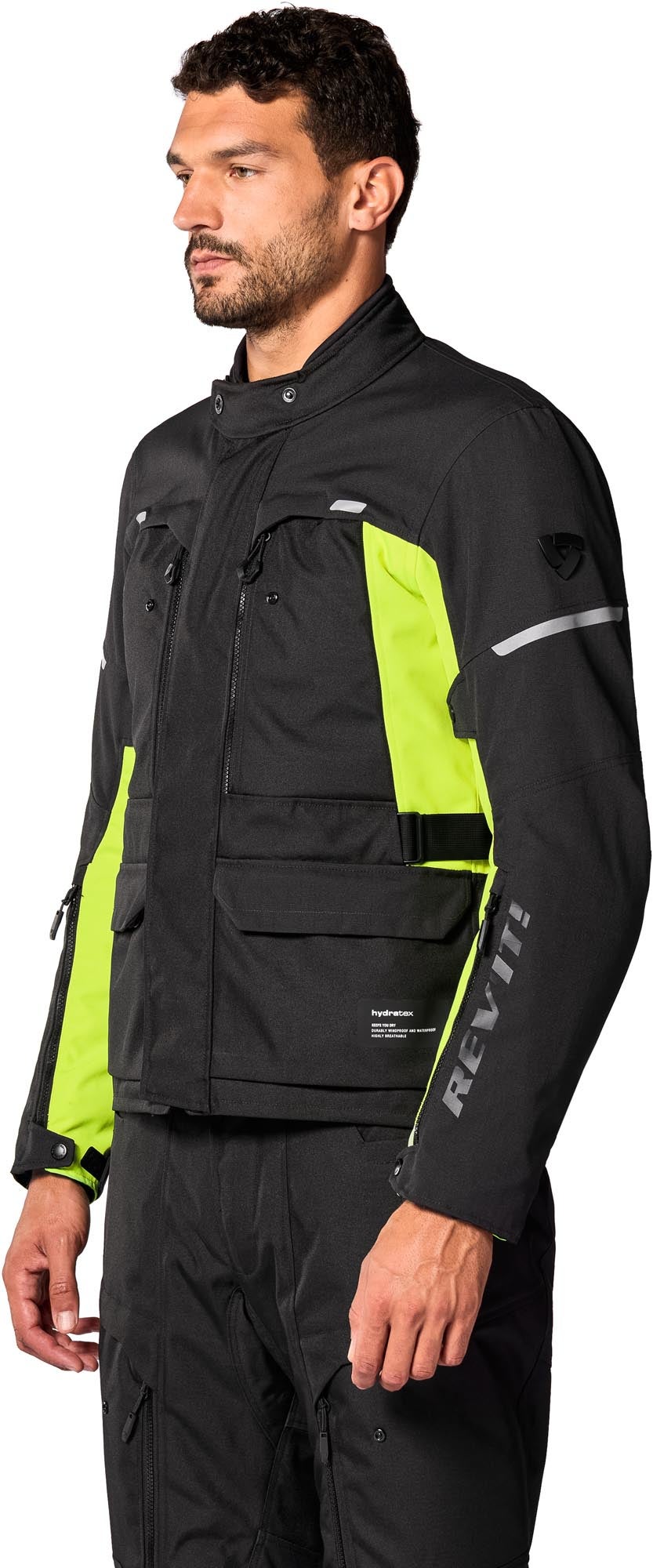 Revit Outback 5 H2O waterproof Motorcycle Textile Jacket black/neon-yellow S Figure 5