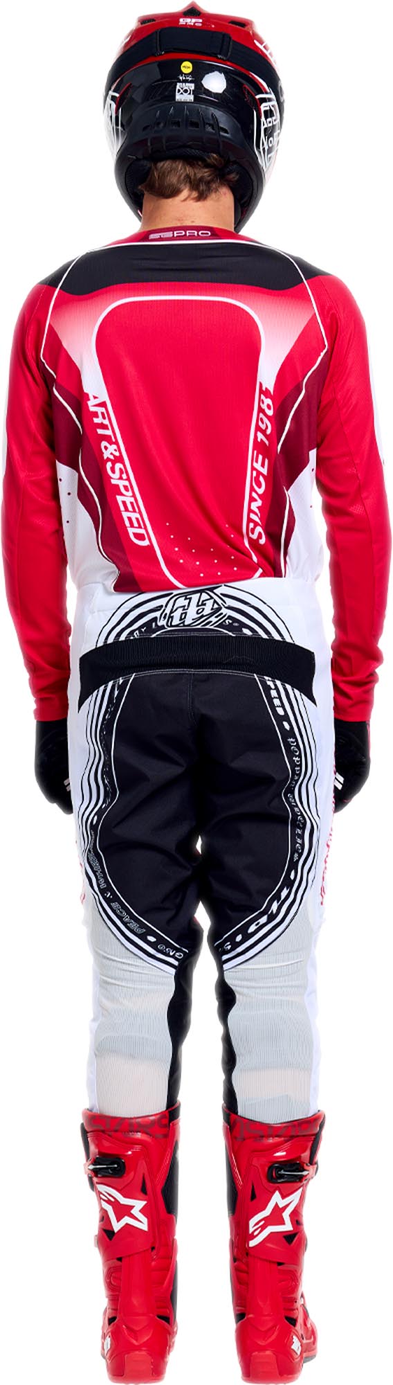 Troy Lee Designs GP Pro Streamline Pantaloni da motocross Rosso/Bianco 38 Figura 16