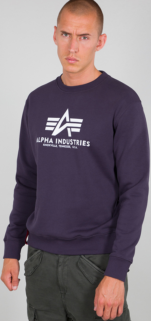 Alpha Industries Basic Sweatshirt black/grey L Figure 1