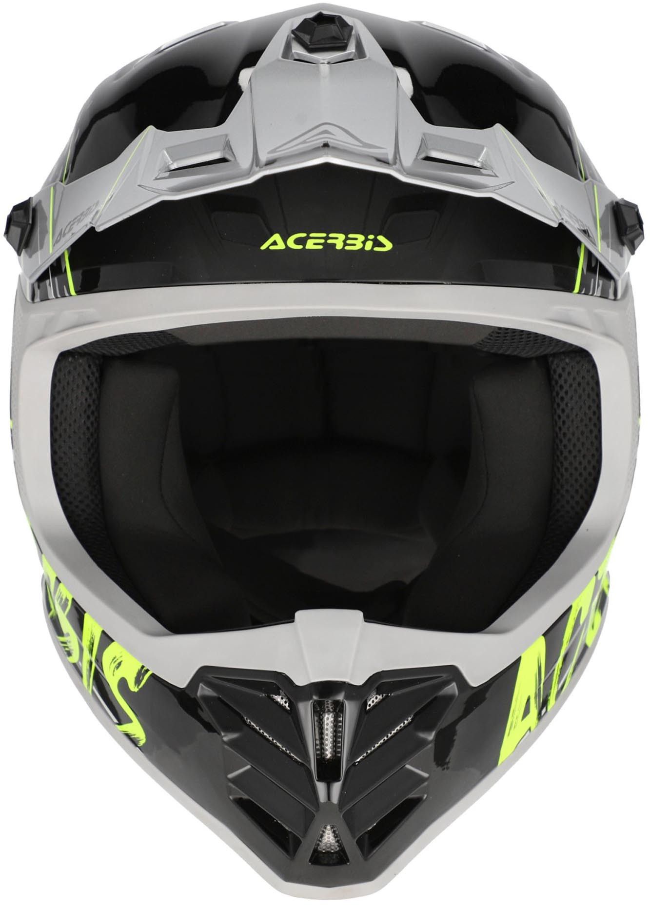 Acerbis Profile Scratch Cască de motocross pentru tineret Negru/Galben/Argintiu Y/L (51/52) Figura 4