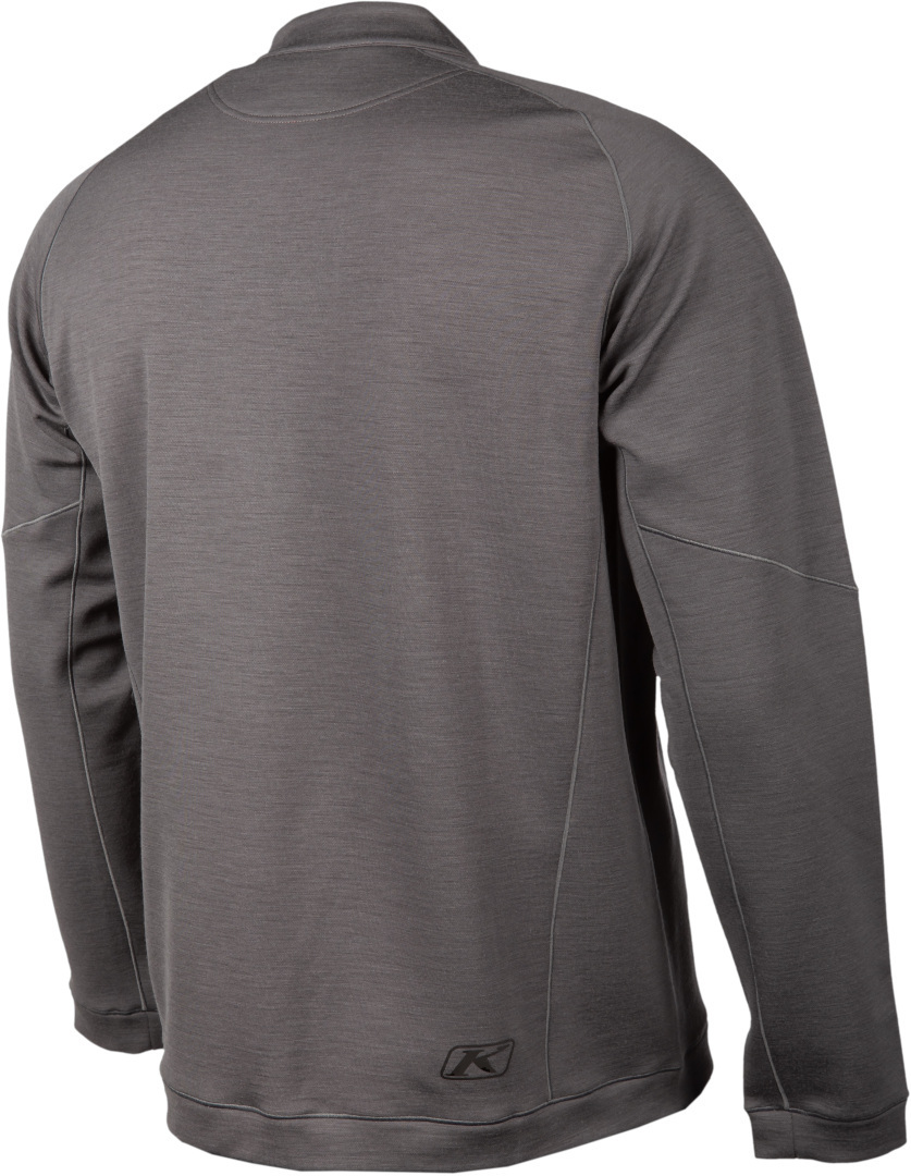 Klim Teton Merino 1/4 Zip Functioneel shirt grijs M Figuur 6