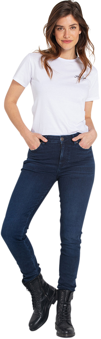 John Doe Ruby Dámské motocyklové džíny modrá 32/30 Obrázek 14