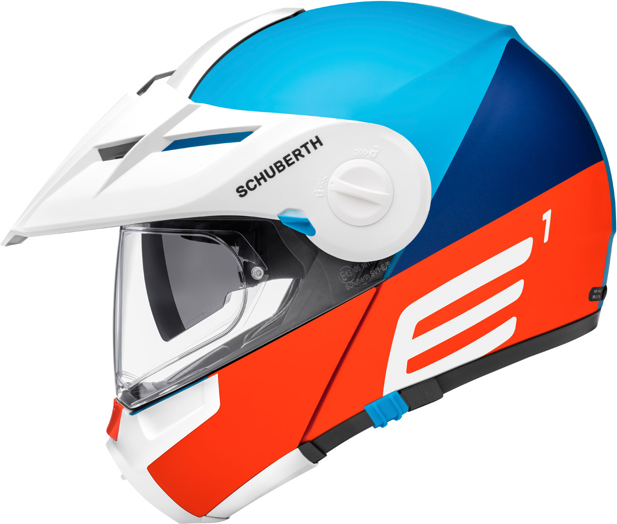 Schuberth E1 Cut Casco blanco/azul/naranja XL (61) Figura 2