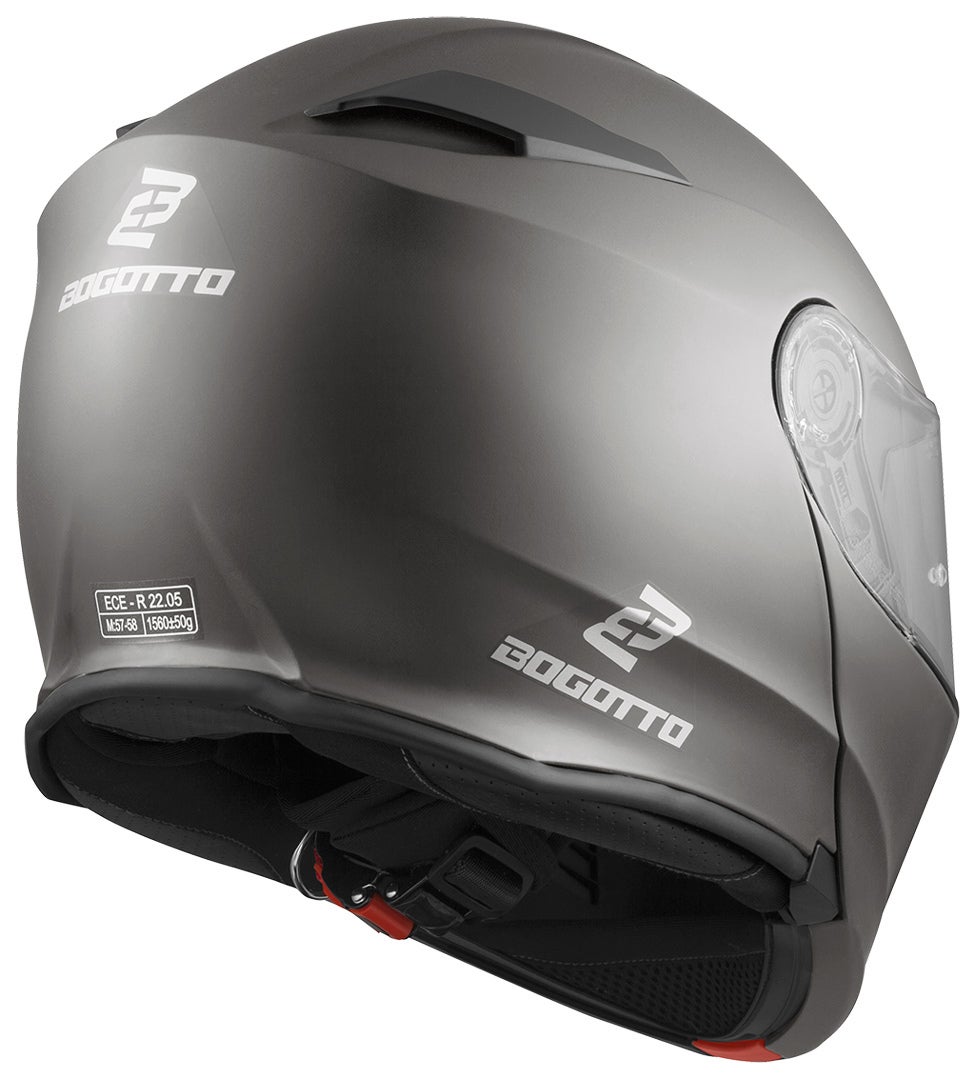 Bogotto V271 Motorrad Klapphelm anthrazit matt 2XL Abbildung 4