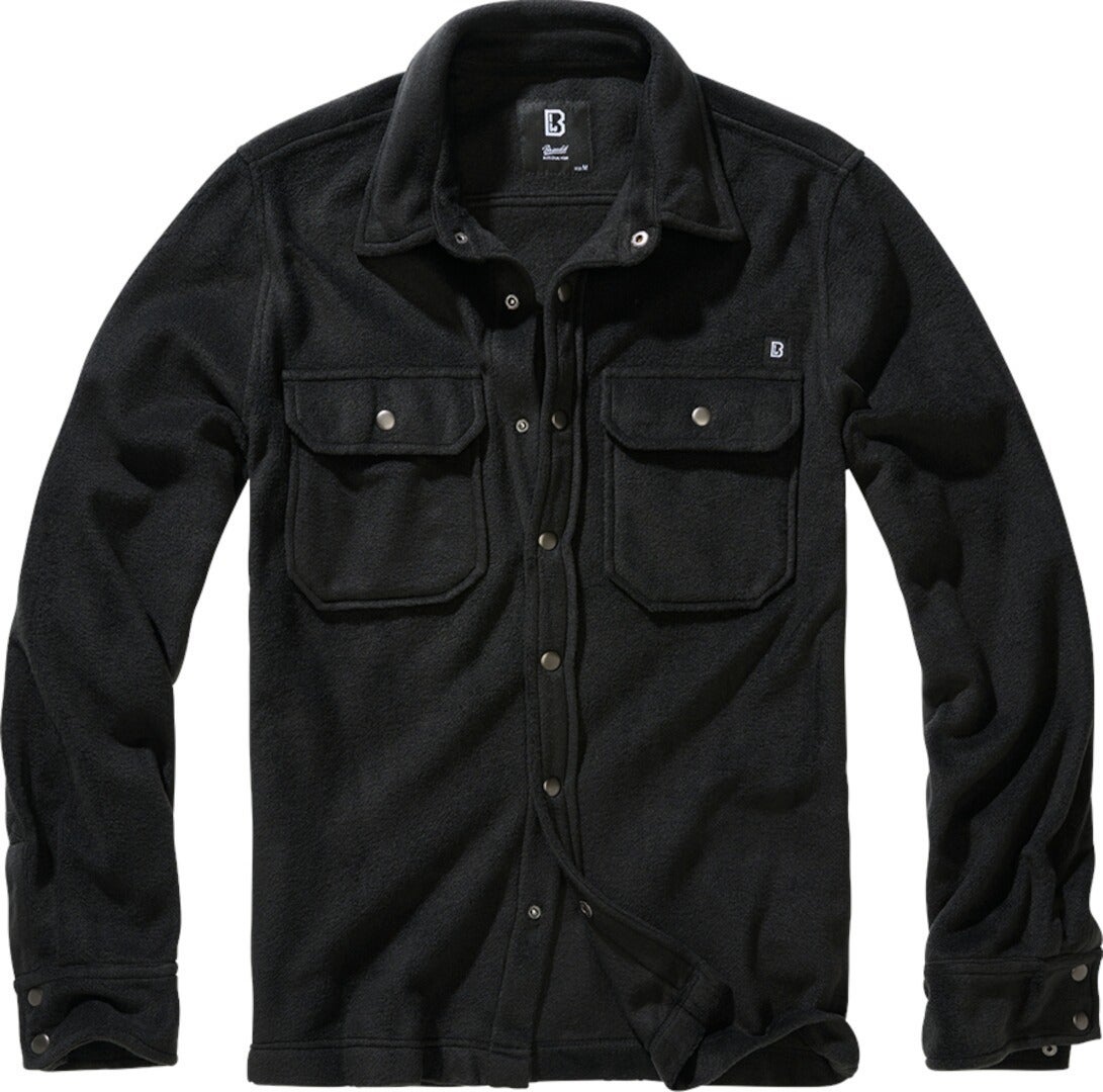 Brandit Jeff Fleece Camicia nero 5XL Figura 1